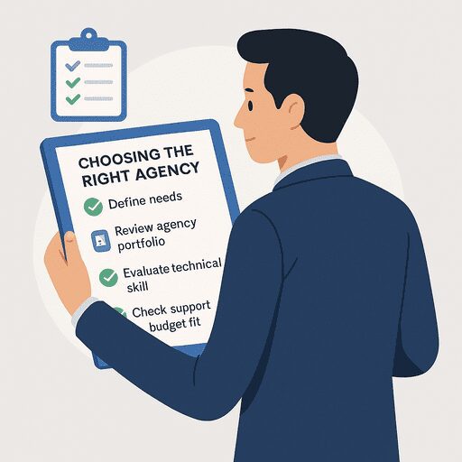 Checklist for selecting the best ecommerce web design agency