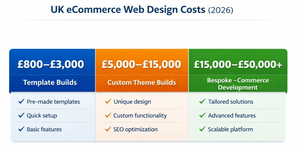 UK ecommerce Web Design Costs